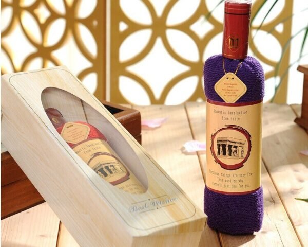 Wine Bottle Shaped Bath Towel - Image 5